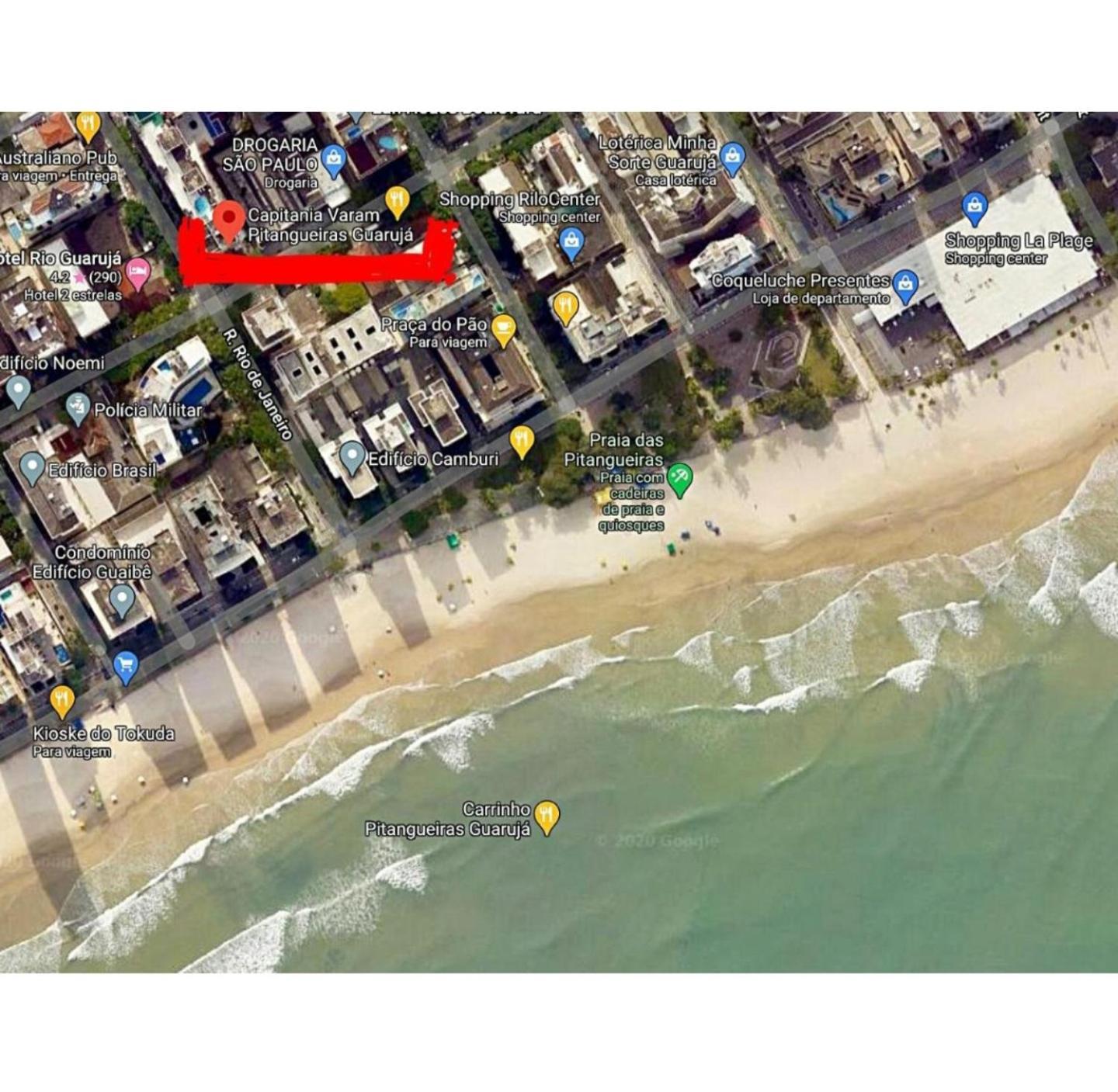 Capitania Varam Apartamento-Flat Com Piscina E Vista Mar Guaruja Pitangueiras Exterior foto